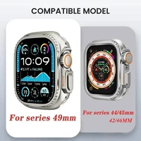 Étui pare-chocs en métal pour Apple Watch 49MM 46 45 44mm, cadre de protection pour iWatch série 11 10 9 8 7 654SE, changement à Ultra 3 49 2