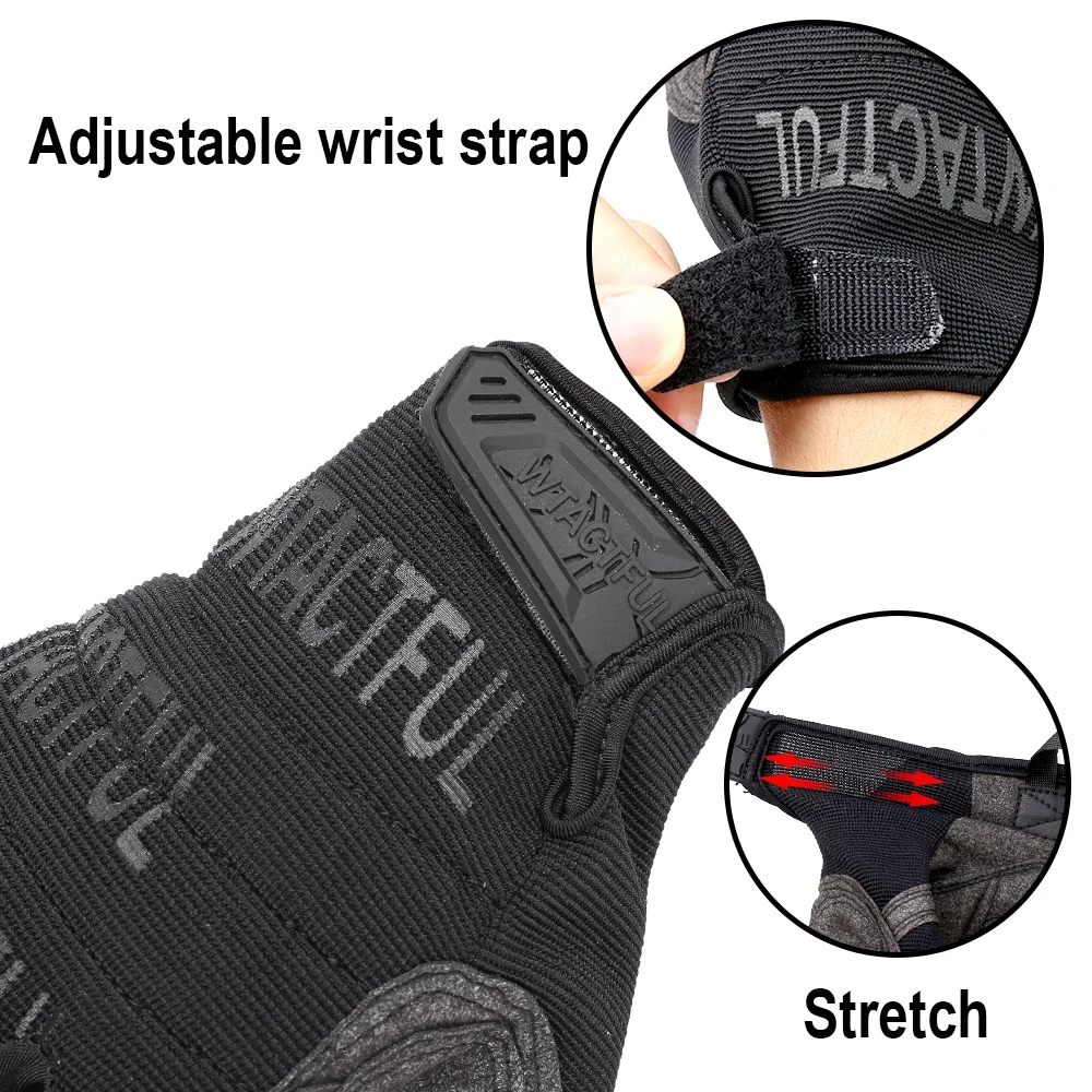 Men Tactical Gloves Touch Screen Shockproof Camo Combat Hunting Airsoft Hiking Bike Cycling Shooting Bicycle Driving Anti-skid 6