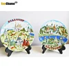 15cm Italian Sicilian Village Aegean Greek Creative Disk Background Decoration Display Hand-painted Ceramic Disctourist Souvenir 1