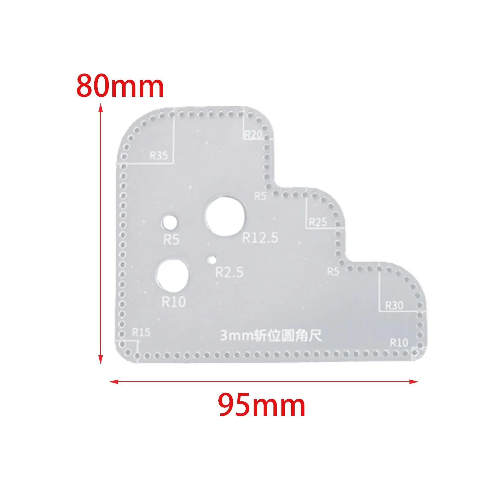 6xLeather 포지셔닝 도구 핸드 크래프트 DIY 도구 퀼팅 수공예 DIY 크래프트 3mm