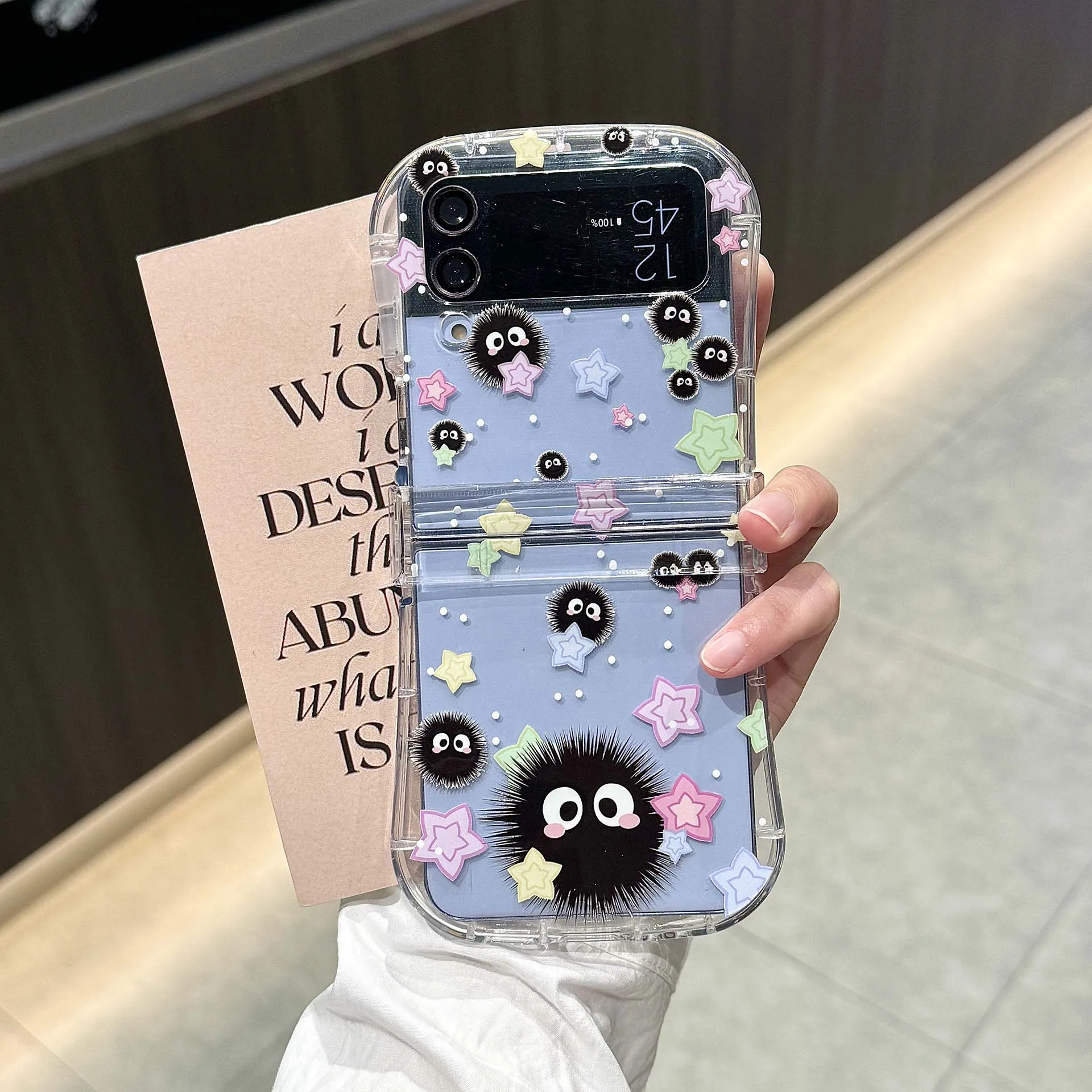 Charming Cartoon Elf Star Pendant Phone Case - Cute & Durable Hard Cover with Bracket
