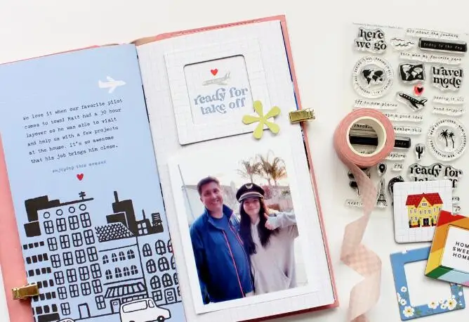 New English Clear Stamp for Scrapbooking Transparent Silicone Rubber DIY Photo Album Decor