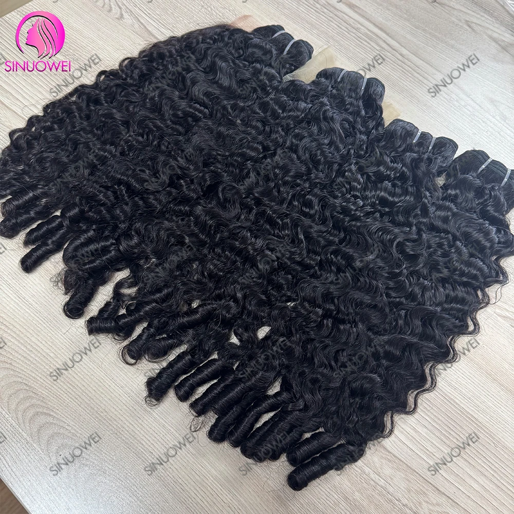Extension di capelli umani ricci birmani, ricci a spirale, ricci pixie brasiliani, a doppia trama, naturali