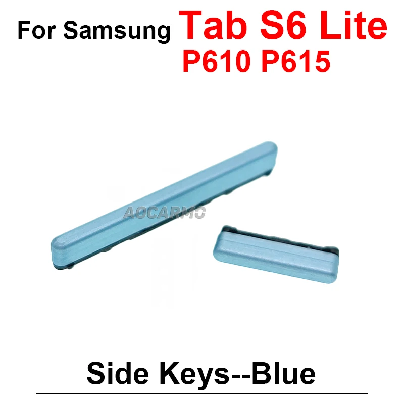 삼성 갤럭시 탭 S6 라이트 sm- P610 P615 전원 켜기 끄기 볼륨 버튼 사이드 키 교체 부품 그레이 핑크 블루