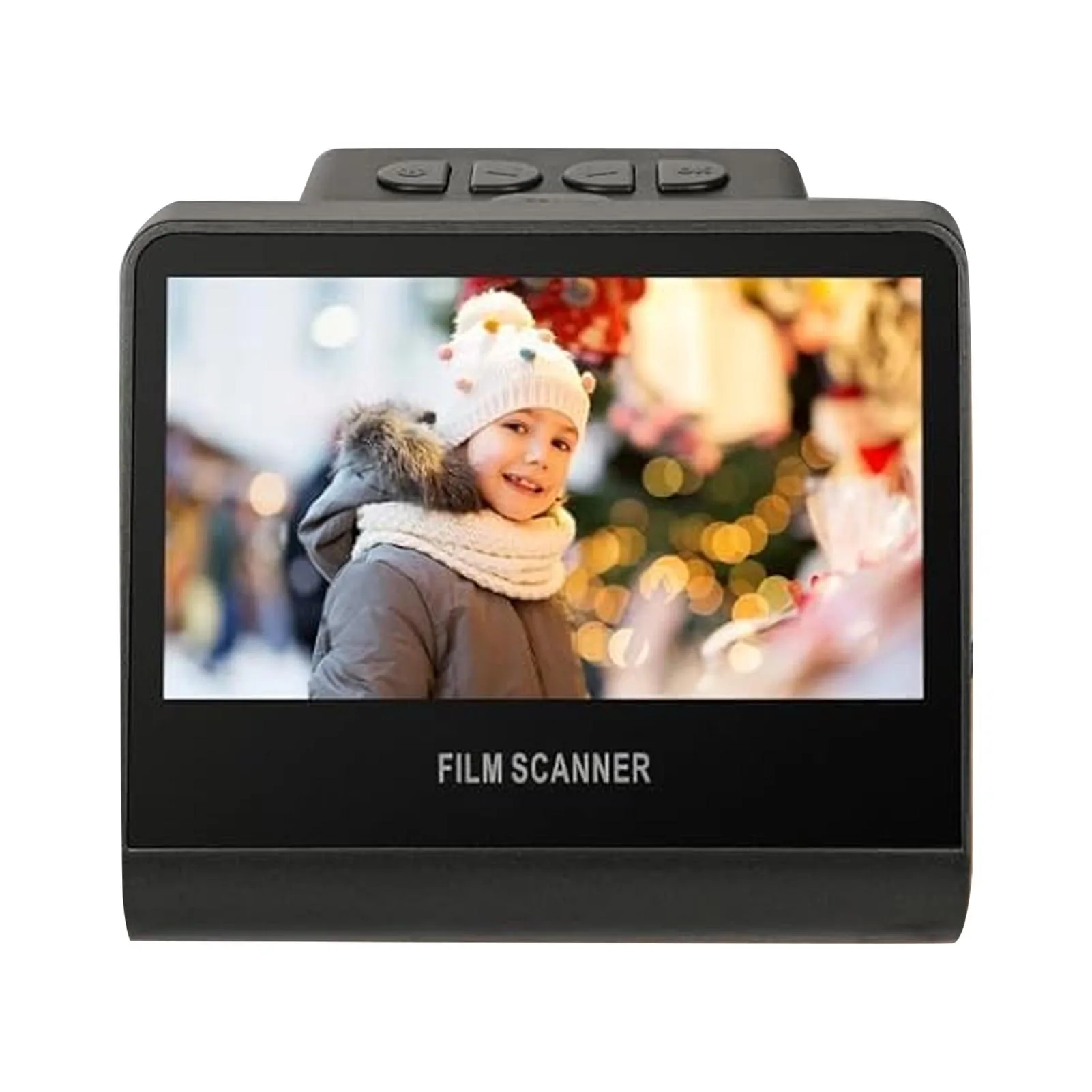 Film Scanner Digital 22MP 5in HD LCD Screen 16GB Memory Convert Black Negative Monochrome Slides Into JPEG Photos USB C Port negative film scanner