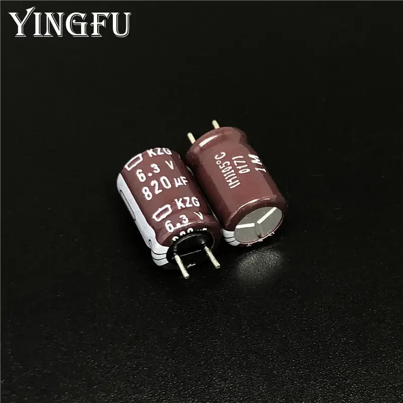 Electrolytic capacitor aluminum electrolytic capacitor 10Pcs/100Pcs Nippon Chemi-con NCC KZG 8x12mm Super Low ESR 6.3V820uF Motherboard Aluminum Electrolytic Capacitor