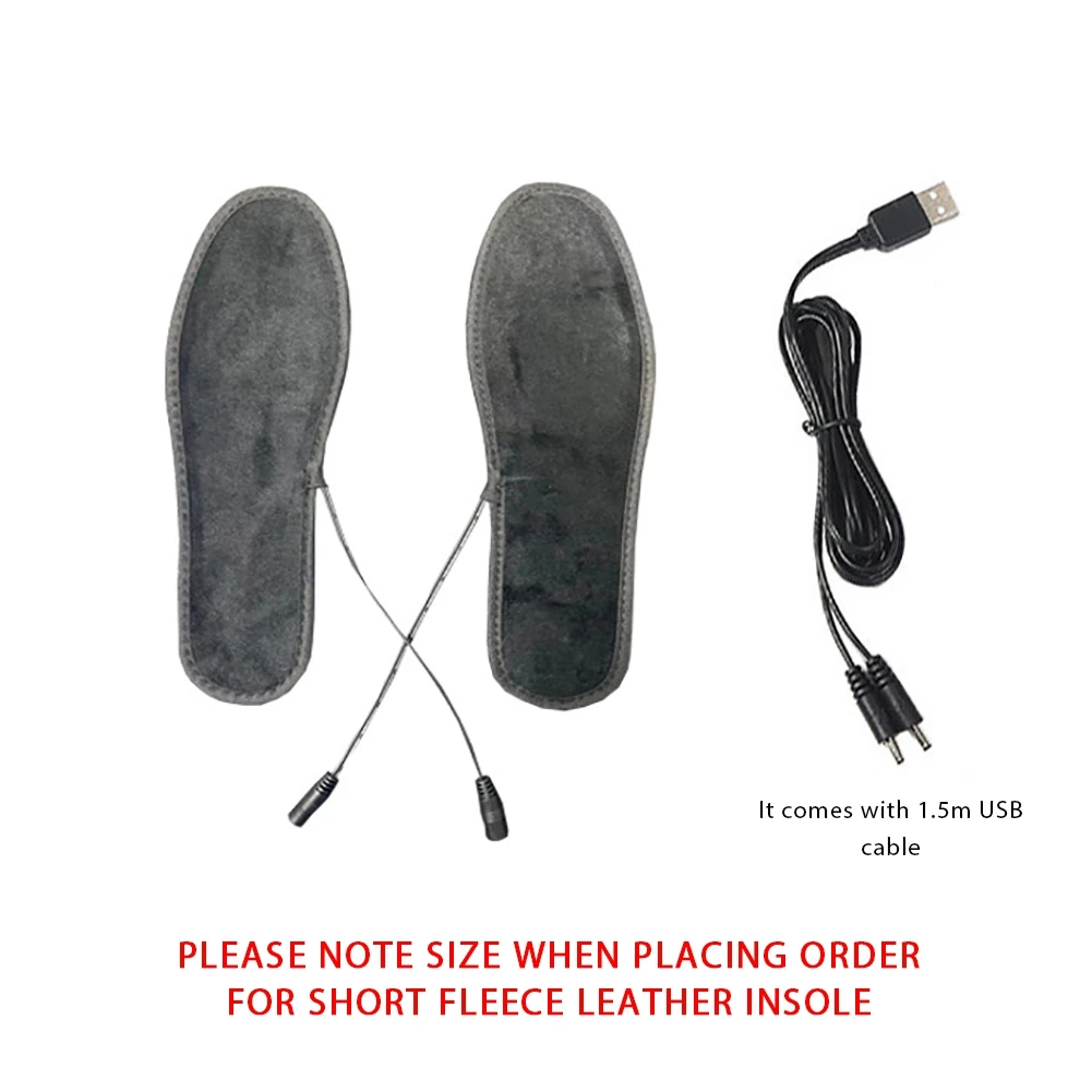 Rechargeable Electric Heated Insole Wireless Foot Warmer Safe Comfortable Wool Felt 23-27cm For Hunting Hiking Camping self heating socks