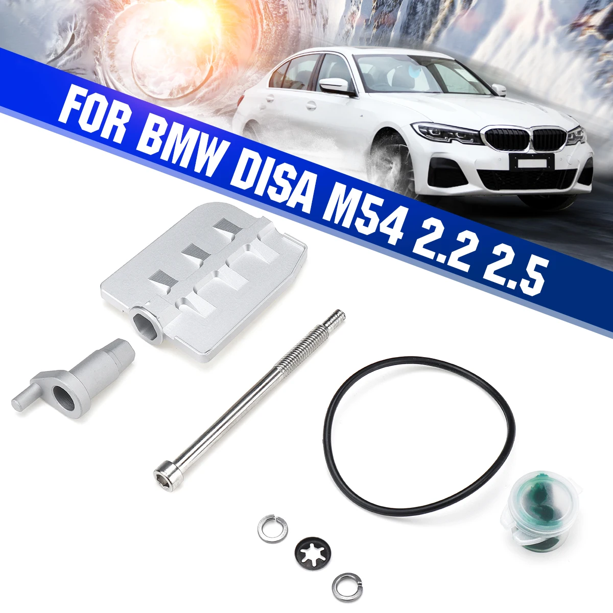 

1 Set Car Engine Intake Manifold Valve Swirl Flap Repair Kit Rattle Aluminium Fix Overhaul For BMW Disa M54 2.2 2.5