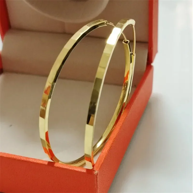 Somilia 18K Gold Plated Hoop Earrings for Women 925 Sterling Silver 2.0mm Earring Jewelry Mum's Gift