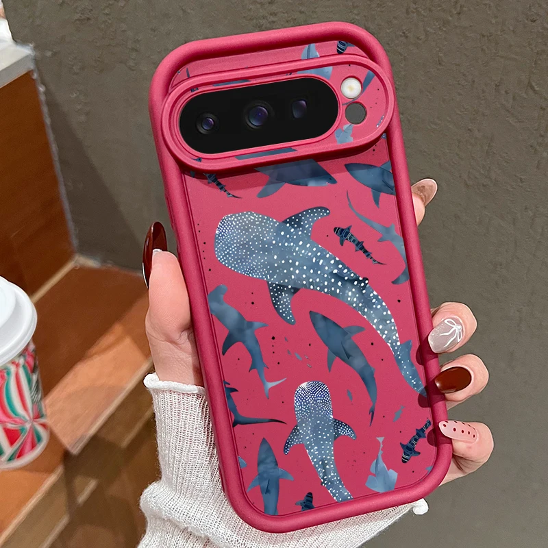 Summer Ocean Turtle Dolphin Print Shockproof Soft Phone Case