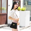Disney Mickey Retro Diamond Diamond Lattice Bag Female Commuting Shoulder Bag Pure Black Premium Handbag 5