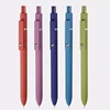 Retro Morandi Retractable Gel ink Ballpoint Pen,Extra Fine Point Black ink Smooth Writing Quick Dry Japan Mikuni ink Refills 5