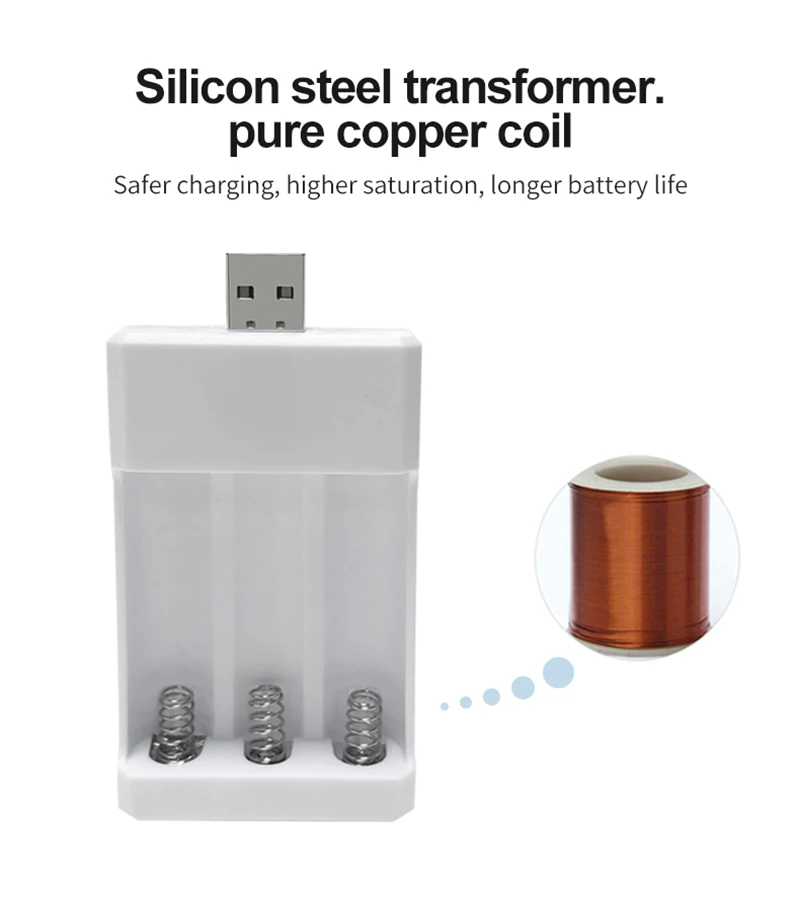 Universal USB Output Battery Charger 2/3/4 Slot Adapter For AA / AAA Battery Rechargeable Quick Charge Battery Charging Tools