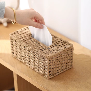 Handwoven Vintage Tissue Holder 1