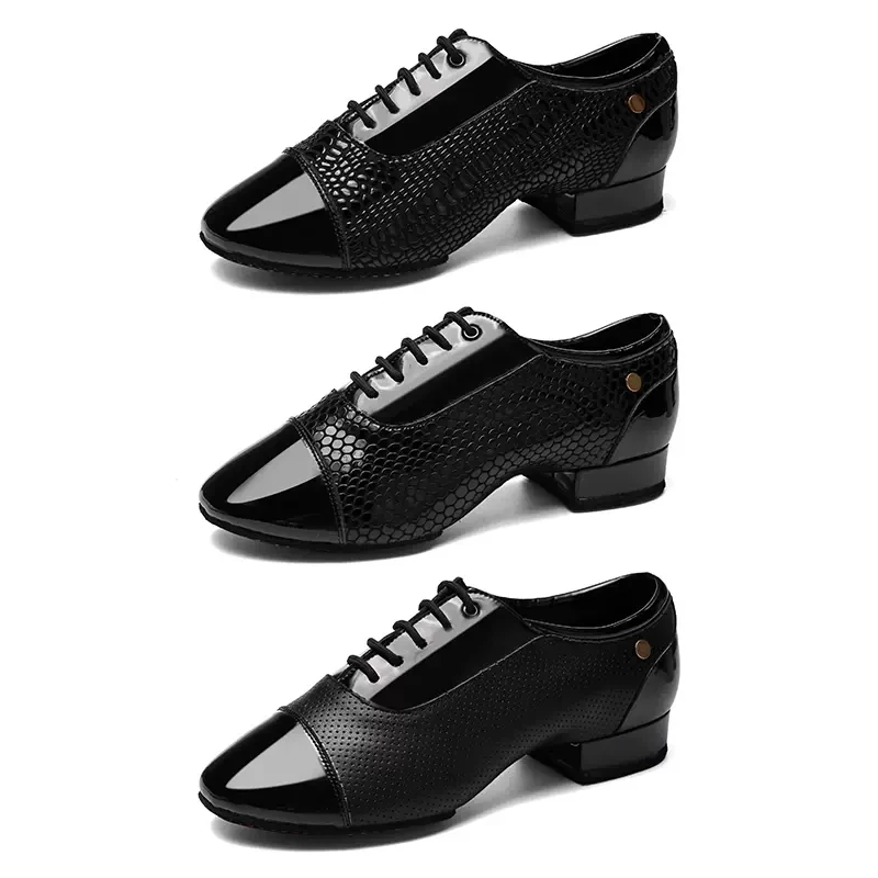MenModernDanceShoesBrightLeatherSoftSoleLatinDanceShoesAdult