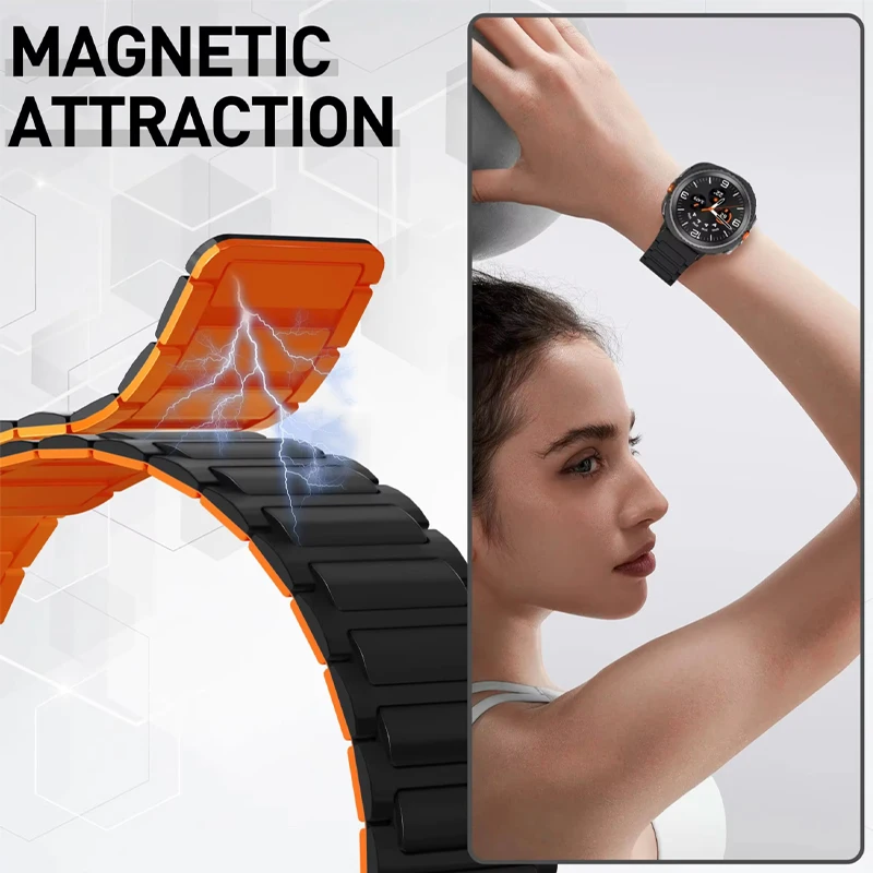 Seamless Magnetic Silicone Loop Strap - Premium Watch Accessory