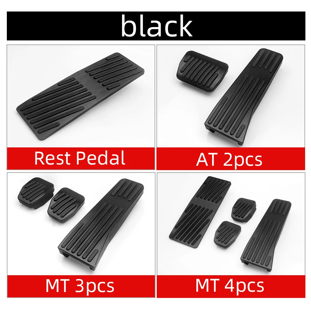 Car Accelerator Fuel Brake Clucth Foot Rest Pedal Pad Cover For Mazda 3 Axela BP CX-30 CX30 CX50 Accessories car accessories car pedals pedal cover