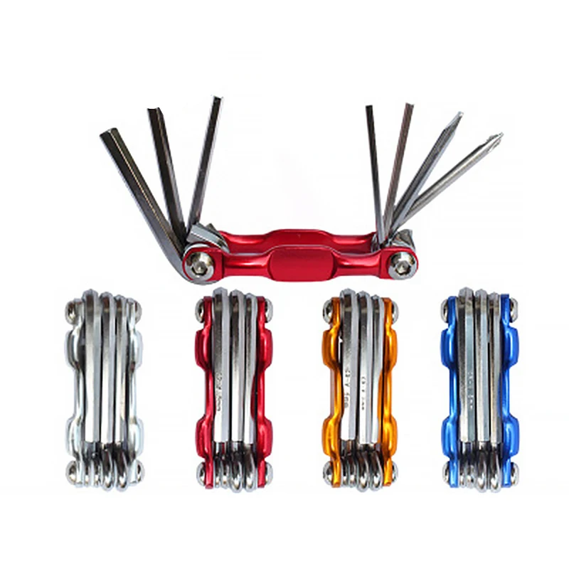 

Lightweight Portable 7 in 1 Mountain Bike Cycling Multi Repair Tools Kit Bicycle Repaire Set Spoke Hex Allen Wrench Screwdrivers