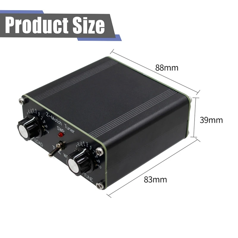QRP Z-Match Manual Tuner Antenna 5W Tuner 3-28 Mhz Antenna HAM