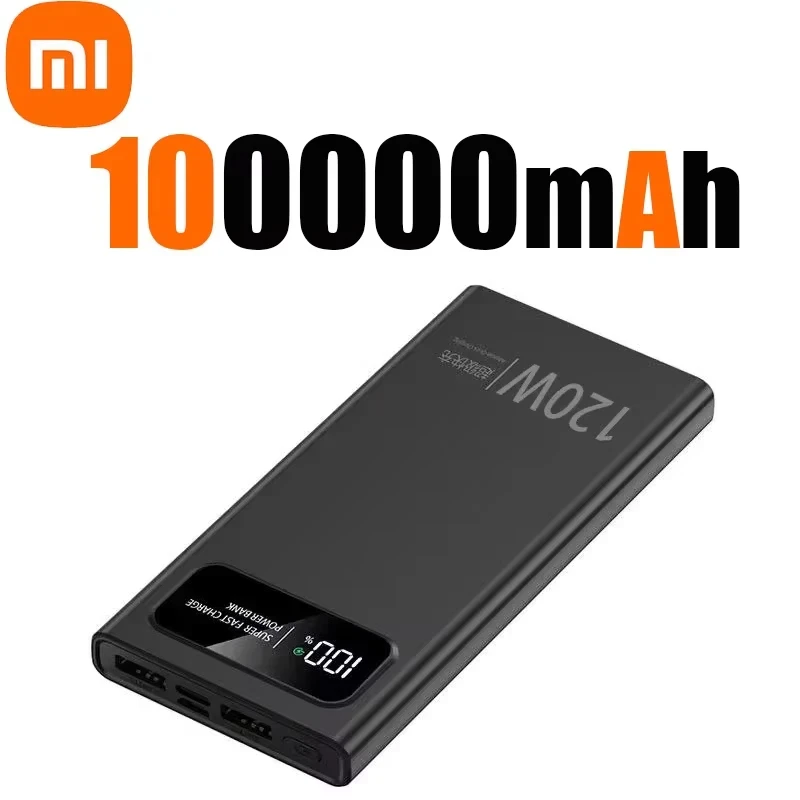 Xiaomi 200000mAh batterie externe 120w Charge rapide batterie externe Portable grande capacité batterie externe pour Iphone Samsung Huawei