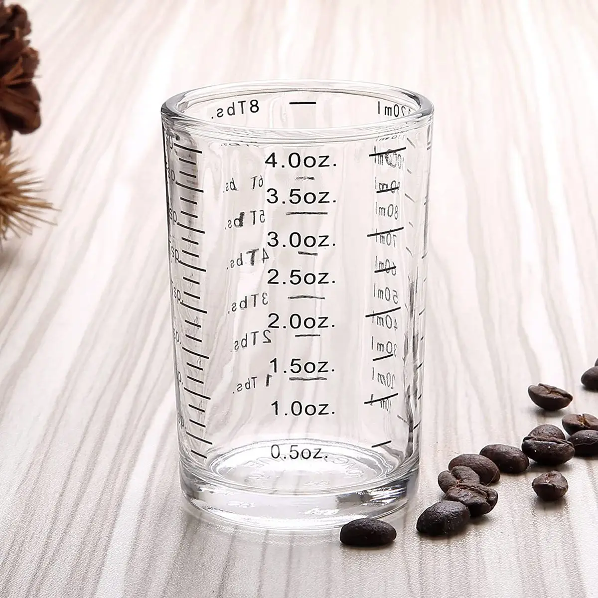 Shot Glass Measuring Cup 3 Ounce/90ML Liquid Heavy High Espresso