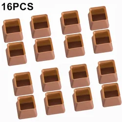 16pcs Chair Leg Protective Cover Thicken Silicone Stool Table Legs Mat Non-slip Floor Table Feet Pads Furniture Legs Caps