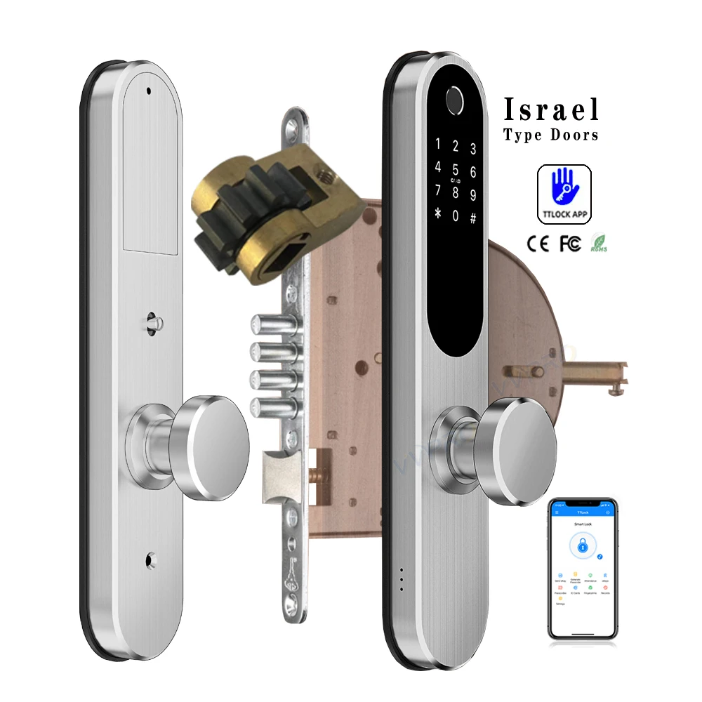 Israel-Type-Doors-TTLOCK-ASPP-Fingerprint-Smart-Door-Lock-Electronic ...