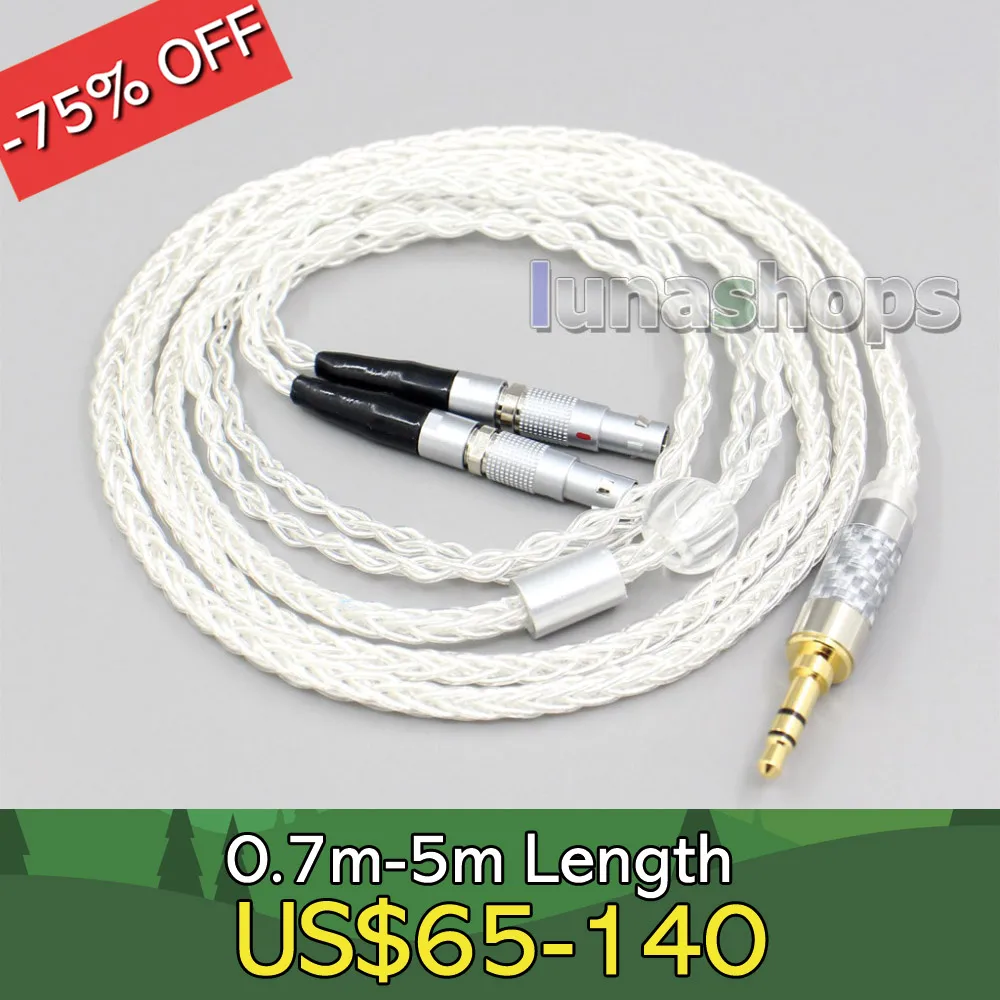 

4.4mm 2.5mm XLR 8 Core Silver Plated OCC Earphone Cable For Ultrasone Veritas Jubilee 25E 15 Edition ED 8EX ED15 LN006552