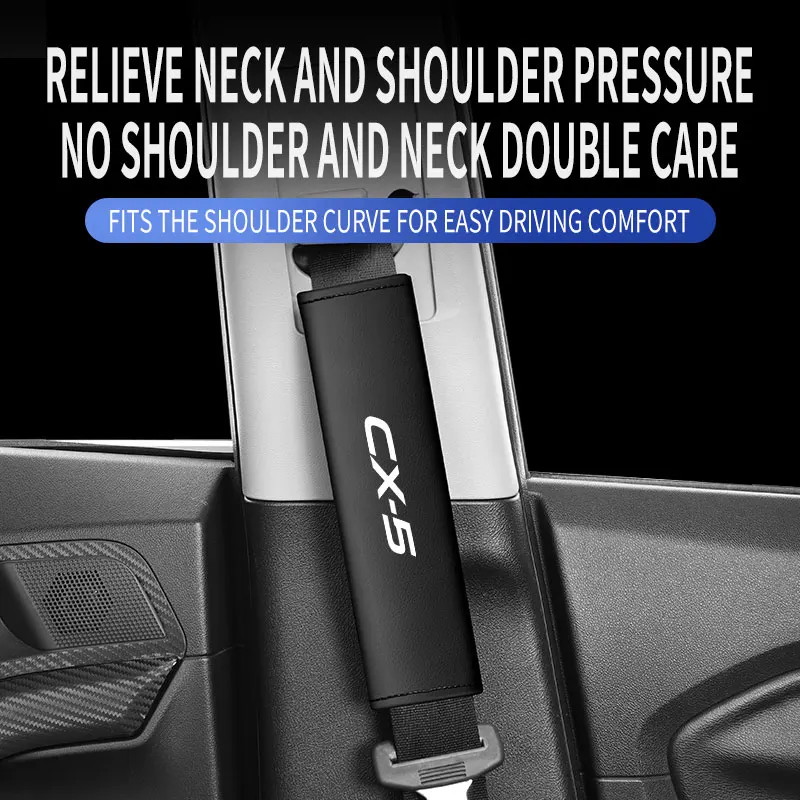 Seat Belt Covers Seat Belt Protector Safety Belt Shoulder Guard for Mazda CX-5 CX5 2013-