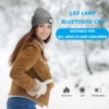 LED Beanie Hat with Light, Unisex Hands Free Headlamp Cap, Warm Winter Knit Hat 4