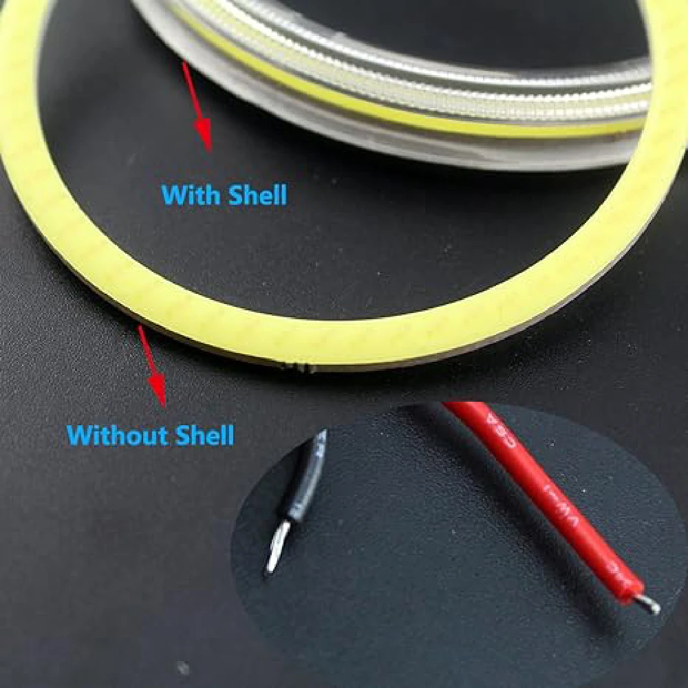 COB LED ���� ������ ������Ʈ, 12V ���Ϸ� ��, Ŀ�� ����, 60mm, 70mm, 80mm, �ڵ��� �ְ� ���� ������� DRL ����Ʈ, �Ȱ���, ���, 2 ��