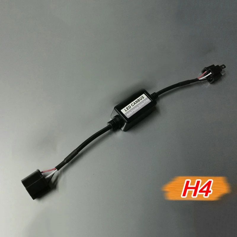 LED Bulb Decoder Canbus Resistor Anti-flicker Harness H1/H3/H4/H7/H8/H9/H11/9005 Canceller Anti Flicker Relay Adapter 1/2/4pcs-led car lights,led lights,led bulbs