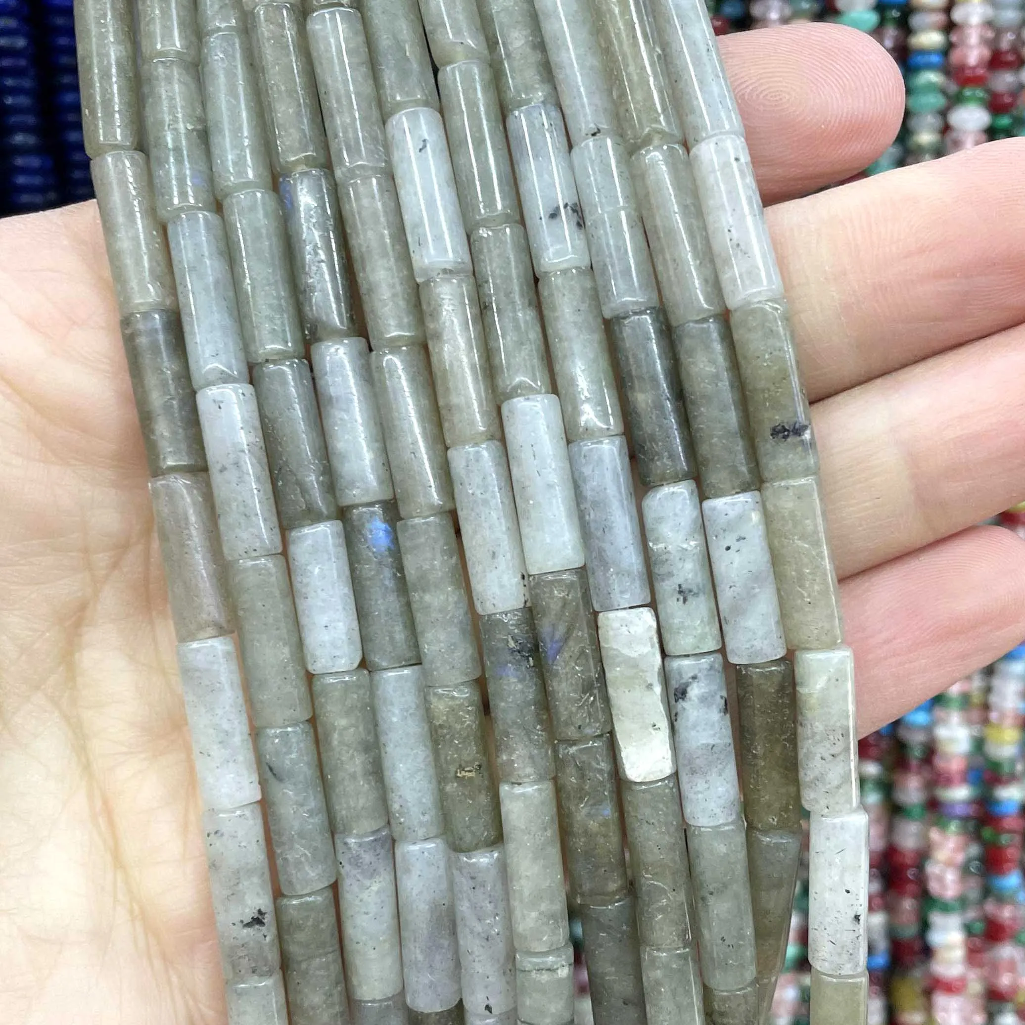 Labradorite gems stone faceted round rondelle loose beads for jewelry making DIY bracelet necklace handmade accessories