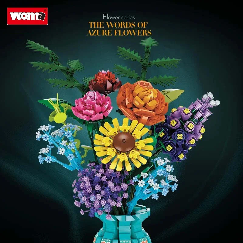 Creative Expert MOC 11001 The Words of Azure Flowers Sunflower