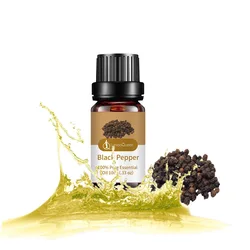 Aromatherapy Essential Oil with Natural Fruit and Vanilla Essence for Candle and Soap Making, 10ml (Black pepper)