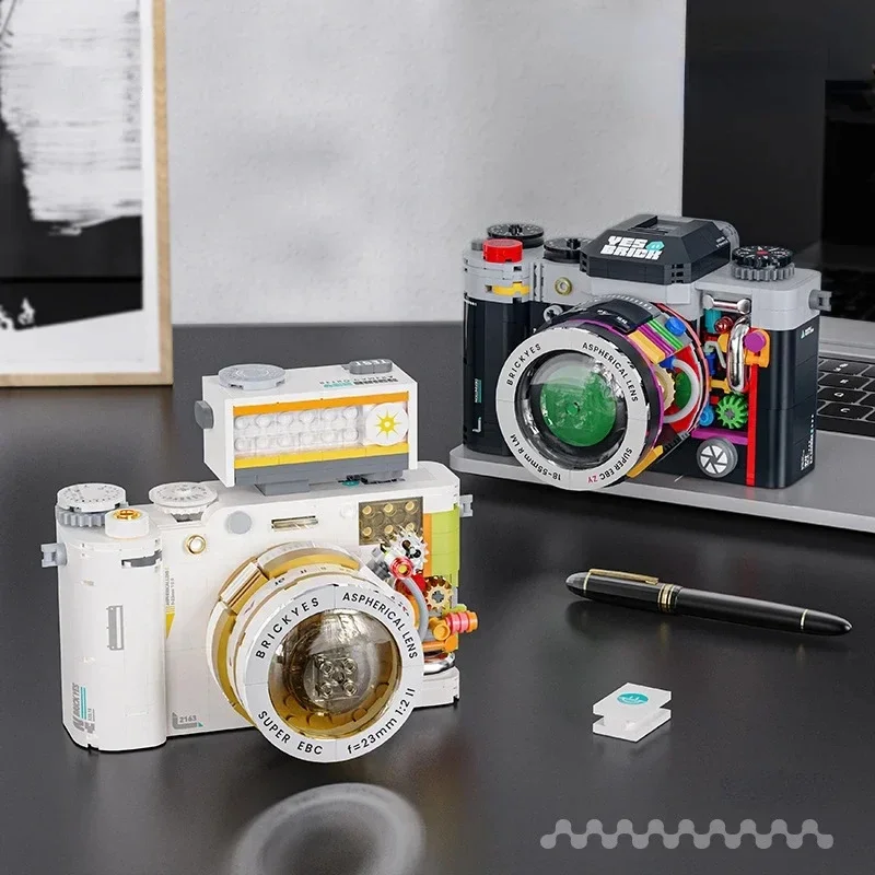 Retro Camera Building Kits Micro Building Blocks Set Model Birthday Gifts for Adult Kids Child Collectible Toys Idea Bricks Sets