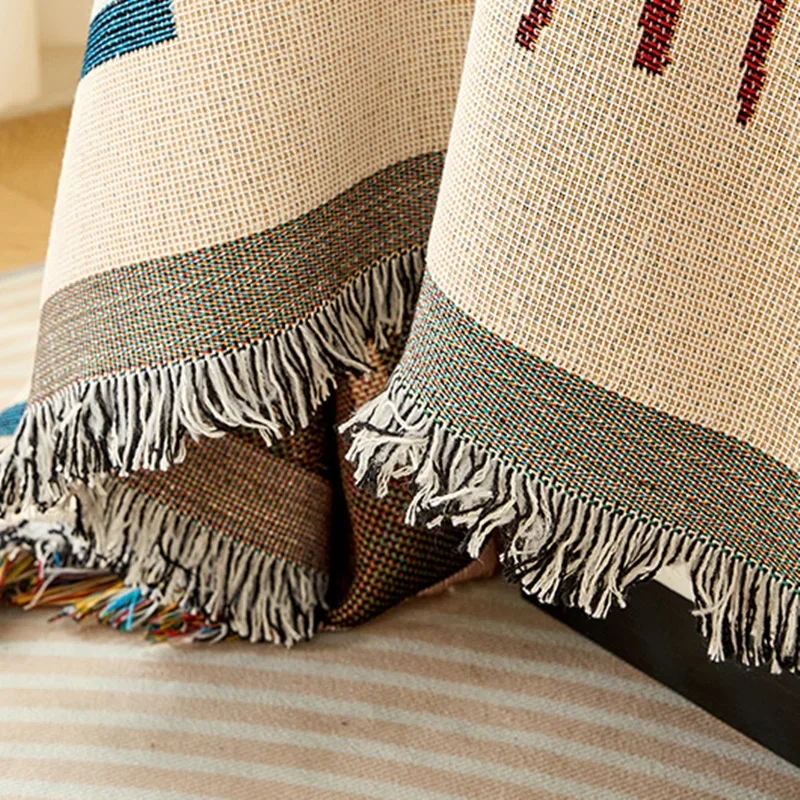1PC Bohemian Style Sofa Throw Blanket for Living Room Anti-slip All Seasons Sofa Towel Slipcovers Camping Picnic Blanket Travel 5