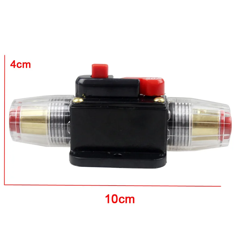 Circuit Breaker 20A 30A 40A 50A 60A 80A 100A 12V 24V DC Car Truck Audio Resettable Fuse circuit breaker