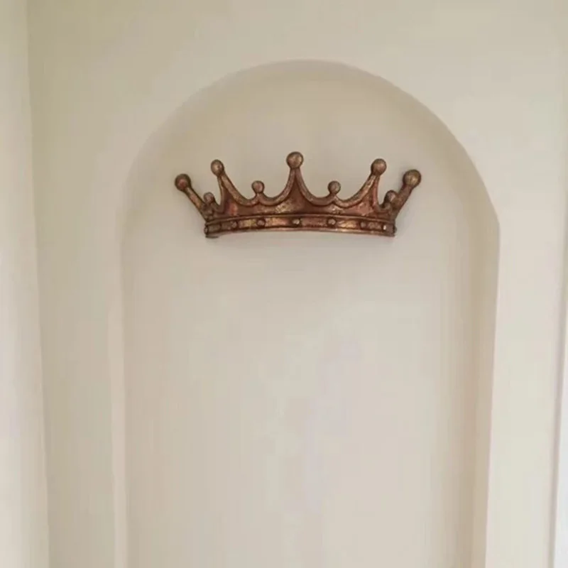 European Style Palace Retro Three-Dimensional Crown Wall Hanging Decoration Bar Restaurant Hall Wall Crafts Home Decor Ornaments 4