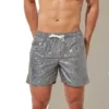 150g Mens Summer Beach Shorts Plus Size Glittering Swimming Boxer Underpants 100% Polyester Solid Plaid String Board Short 1