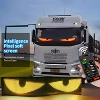 Multifunctional Bright Devil Eyes LED Light for Car Windshield Flexible Programmable Scrolling LED Display Bluetooth APP Control - Image 2