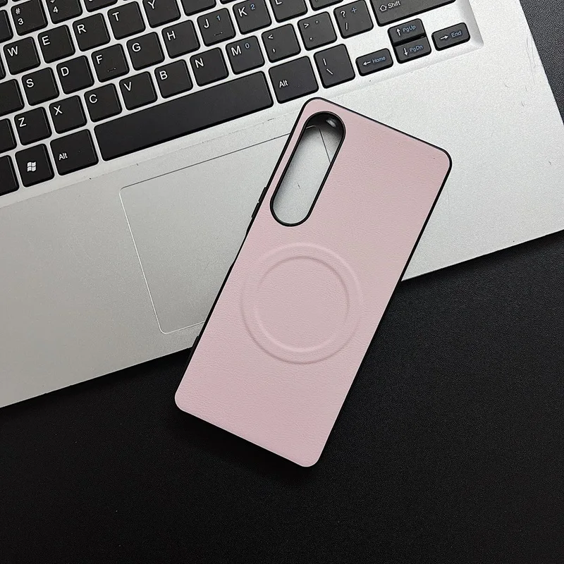 Luxury PU Leather MagSafe Magnetic Phone Case - Wireless Charging Shockproof Cover