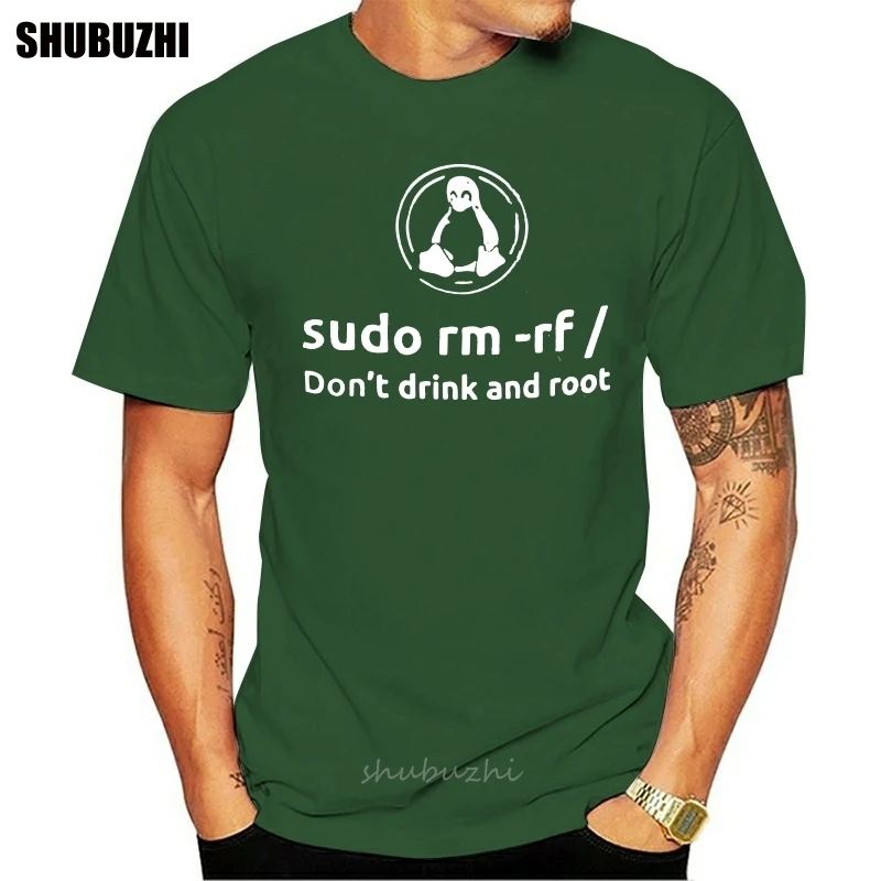 Programmer Programming Coding Coder Men T Shirt Linux Root Sudo Fun Tee ...