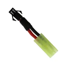 

Mini Tamiya Connector to JST SM 2Pin Female Male Adapter Plug Connectors Cable with Silicone Wire 18AWG 100mm