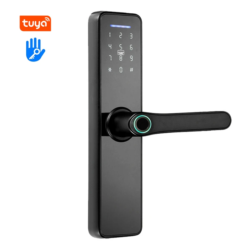 

Goking Ble Cheap Ttlock Lock Smart Digital Front Door Handle Electronic Fingerprint Tuya App Remote Control Lock Bluetooth