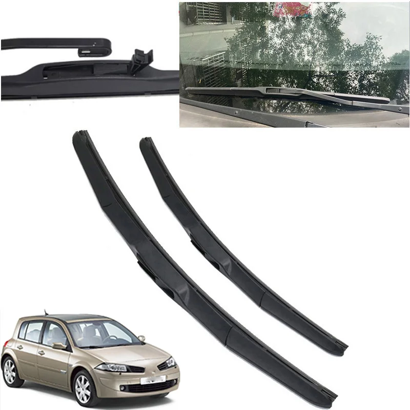 Car Front Windscreen Hybrid Wiper Blades For Renault Megane Mk2 20022006 Windshield Window