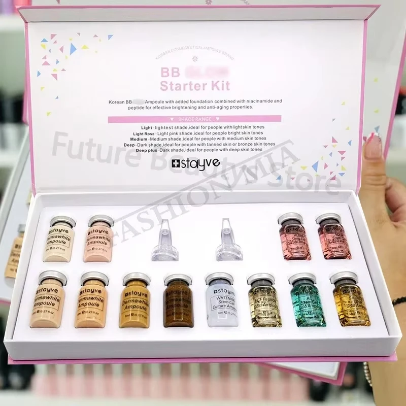 12pcs Korea Stayve BB Cream Glow Pigment Starter Kit Lasting Foundation Concealer Cream Moisturizing Essence Beauty Skin Care 4