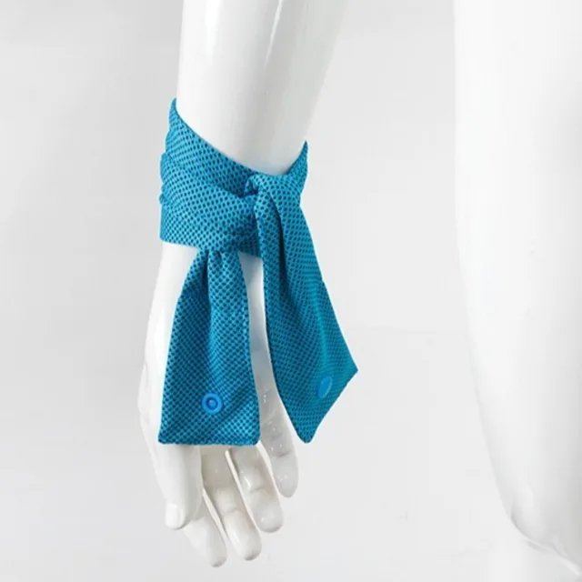 Breathable Multicolor Cooling Ice Scarf Neck Wraps Quick Drying Sweat Wiping Towel with Button Summer Sports Headscarf Hiking 4