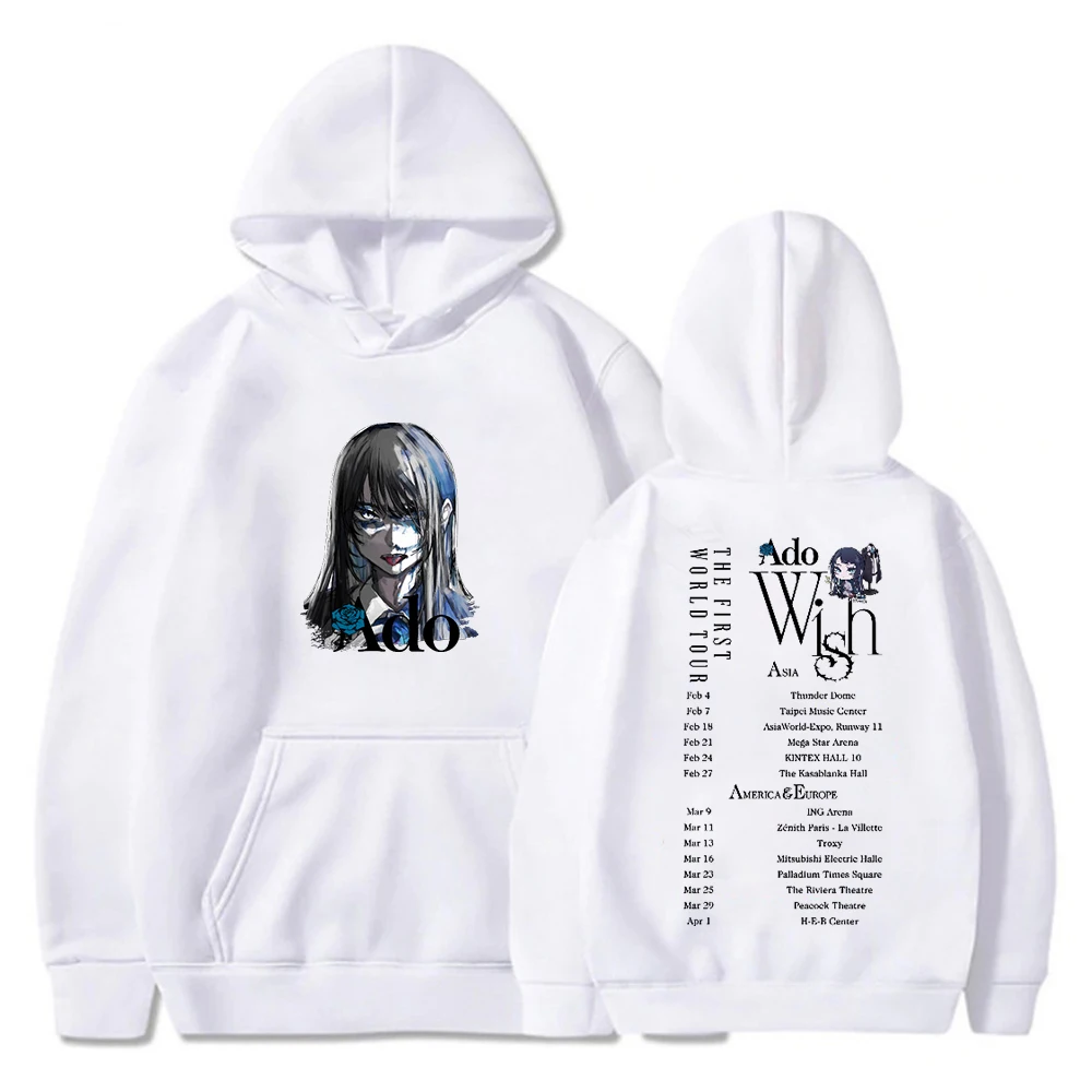 Ado dilek turu Hoodie japonya ark c Merch 2024 Unisex uzun kollu Streetwear erkekler kad nlar kapu onlu Sweatshirt moda giysiler AliExpress