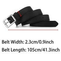 1pc Women's Belt Trendy Square Buckle Belt High End Genuine Soft PU Leather Belt Paired with Skirt Work Pants Jeans Belt Unisex - Image 4